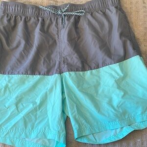 George Gray and Mint Swim Trunks